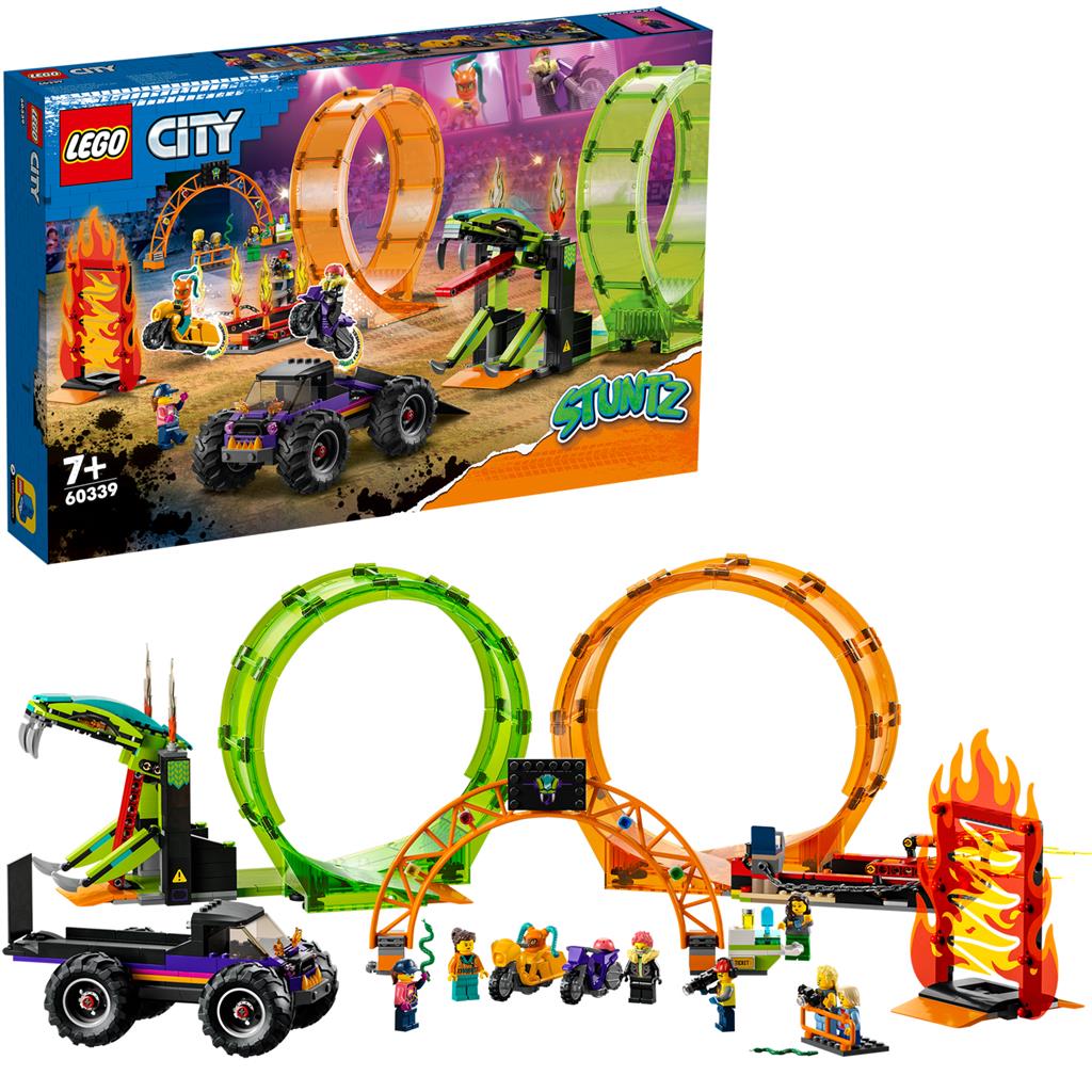 LEGO City Stuntz Arena acrobatica a doppio giro 60339