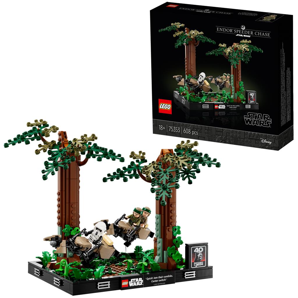 LEGO 75353 Star Wars Endor™ speederachtervolging diorama - Bricks4fun