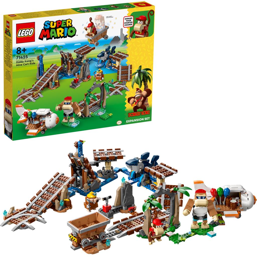 LEGO 71425 Super Mario Uitbreidingsset: Diddy Kongs mijnwagenrit - Bricks4fun