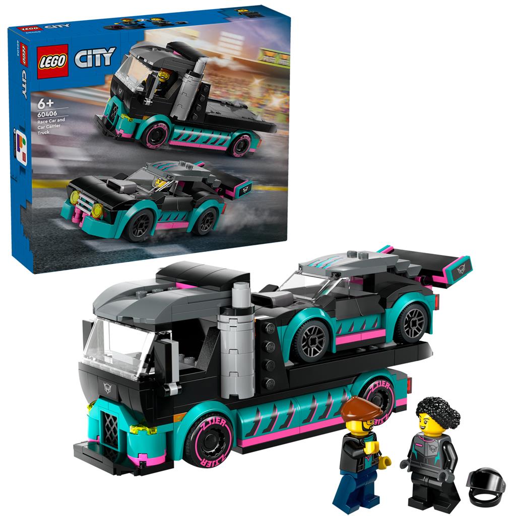 LEGO 60406 City Raceauto en transporttruck - Bricks4fun