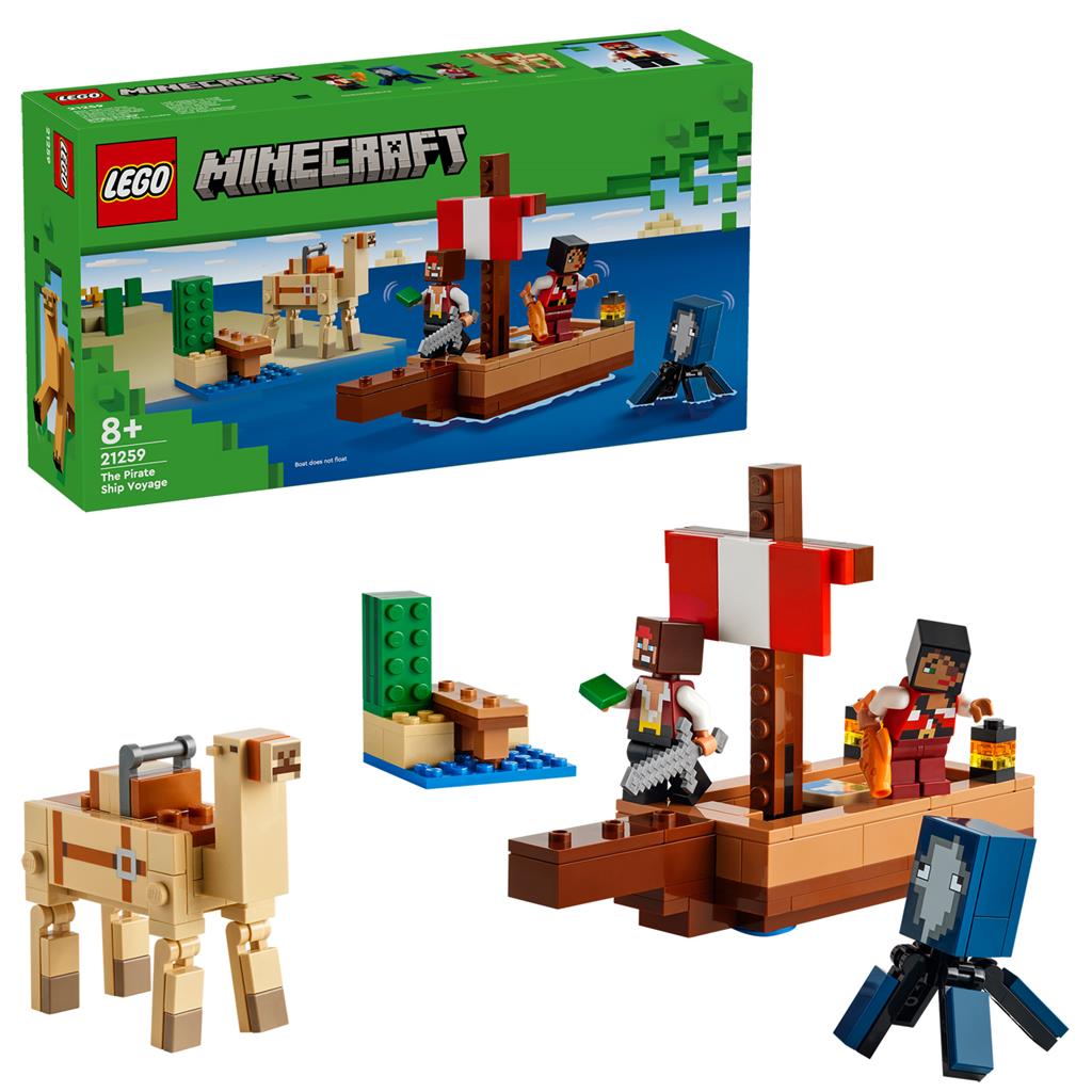 Lego® 21259 Minecraft Il viaggio sulla nave pirata