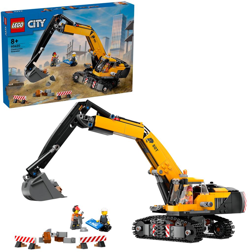 LEGO® City 60420 Grandi Veicoli Escavatore Giallo