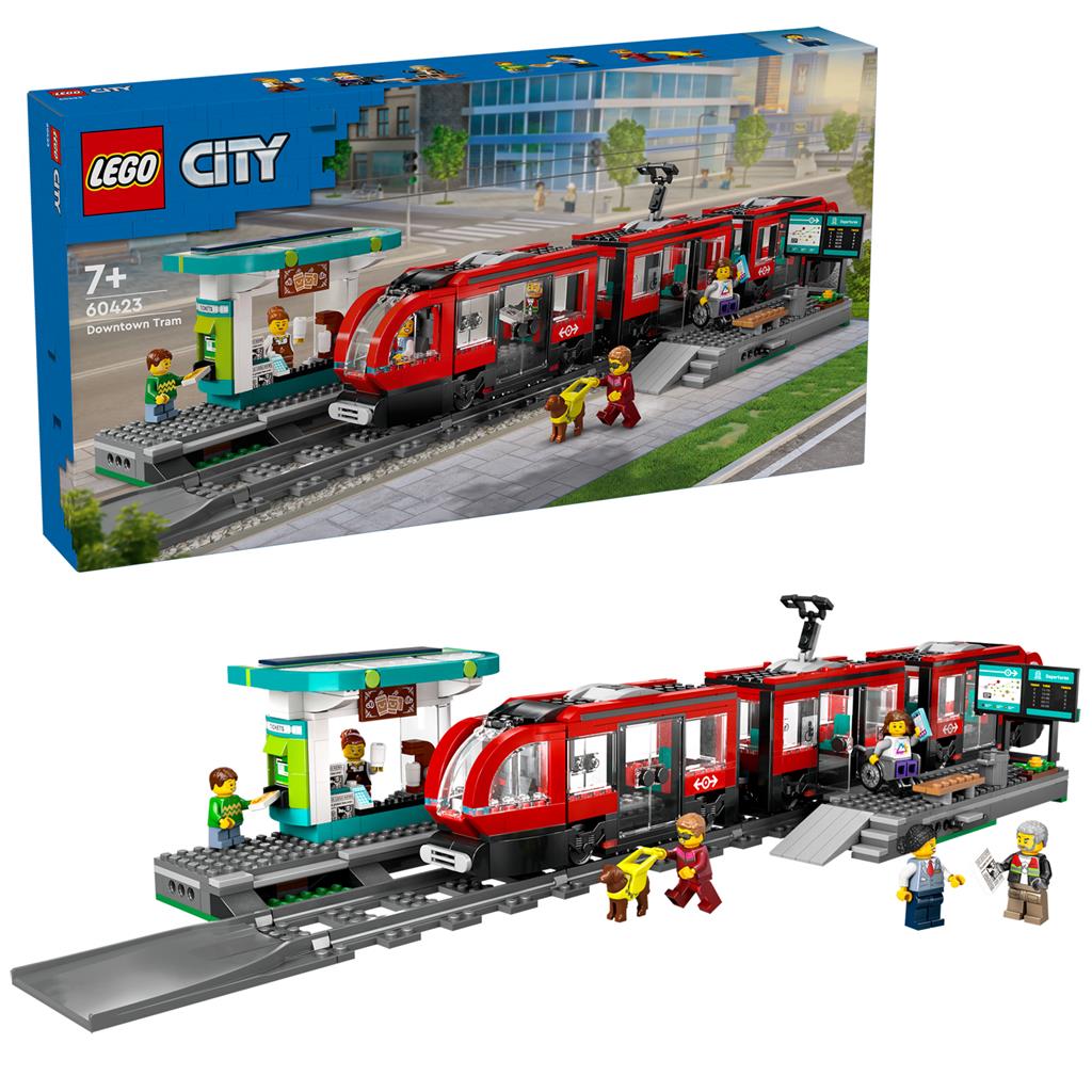 Lego® 60423 City Trains Tram urbano e stazione