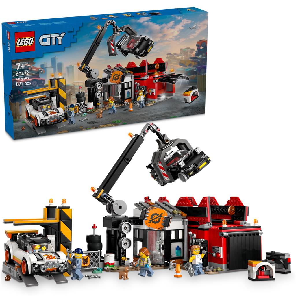 LEGO® 60472 City Scrapyard con auto