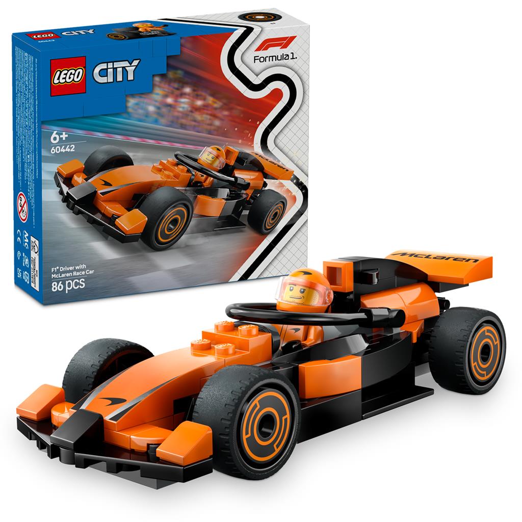 LEGO® 60442 City Pilota di F1 con auto da corsa McLaren