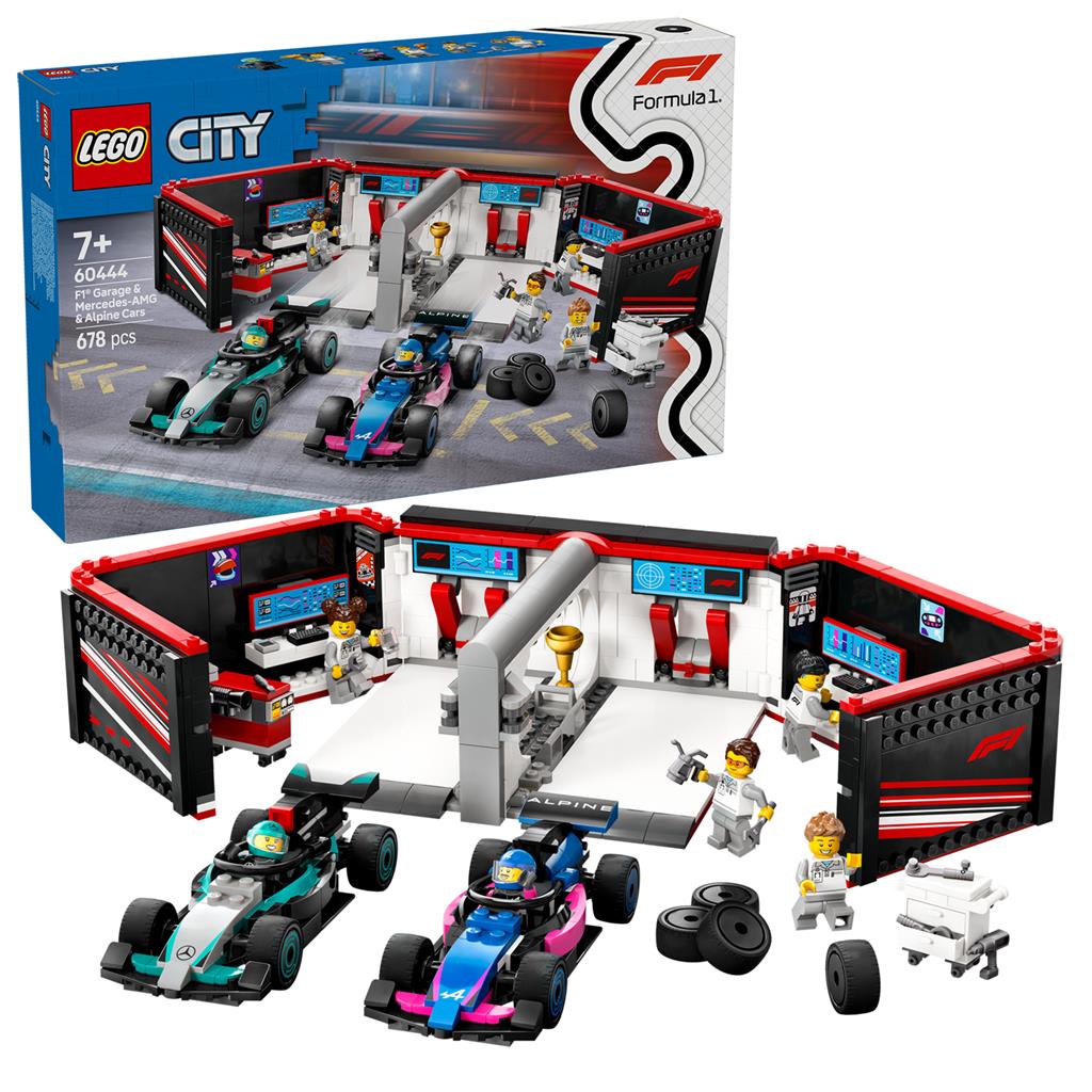 LEGO City F1 Garage Mercedes-AMG e Alpine 60444 City