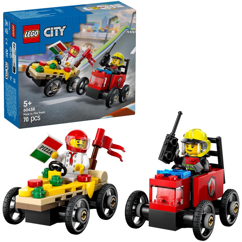 LEGO City 60458 City Grandi Veicoli Furgone delle Pizze