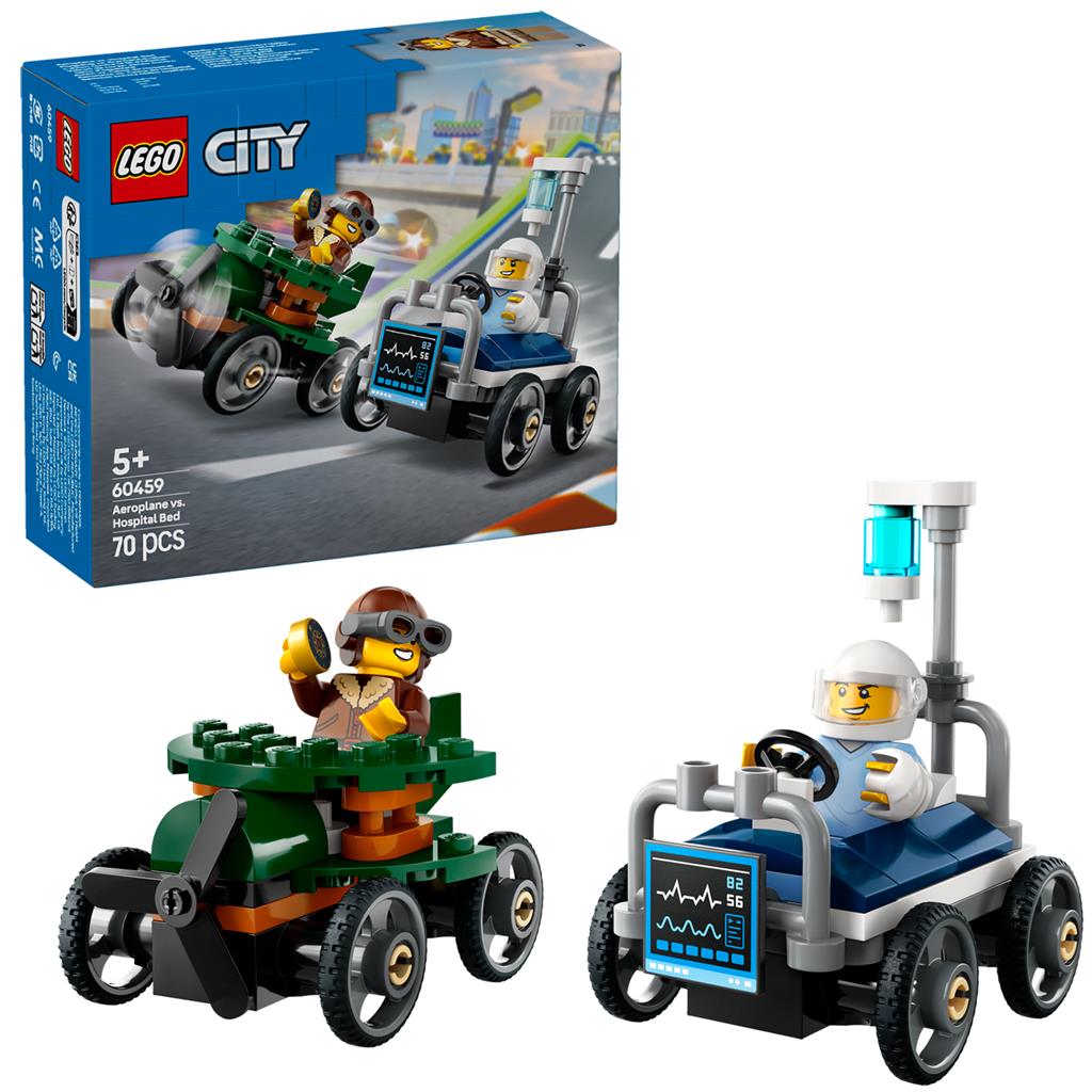 LEGO City 60459 City Grandi Veicoli Aereo Ospedale.