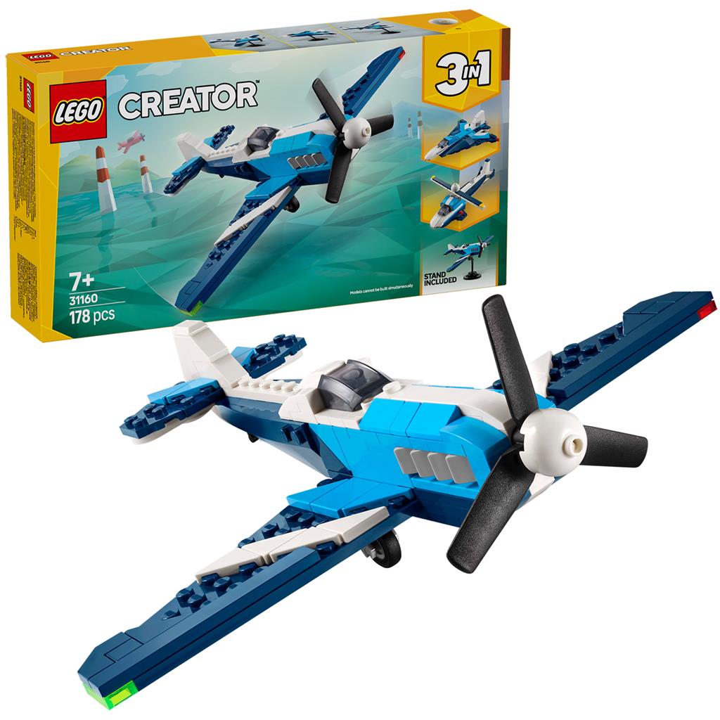 Aereo da corsa aeronautico 3 in 1 LEGO® Creator 31160