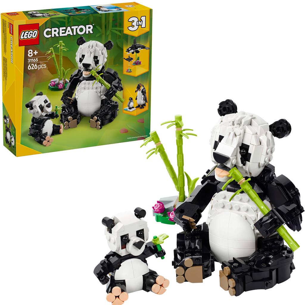 LEGO® 31165 Creator Famiglia di panda degli animali selvatici