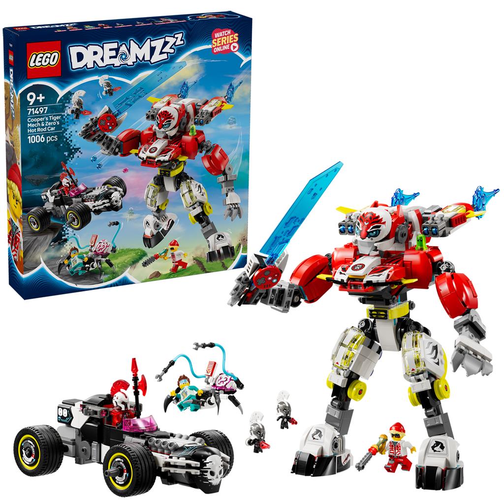 Lego 71497 Dreamzzz Coopers Tiger Mech + Zero Car