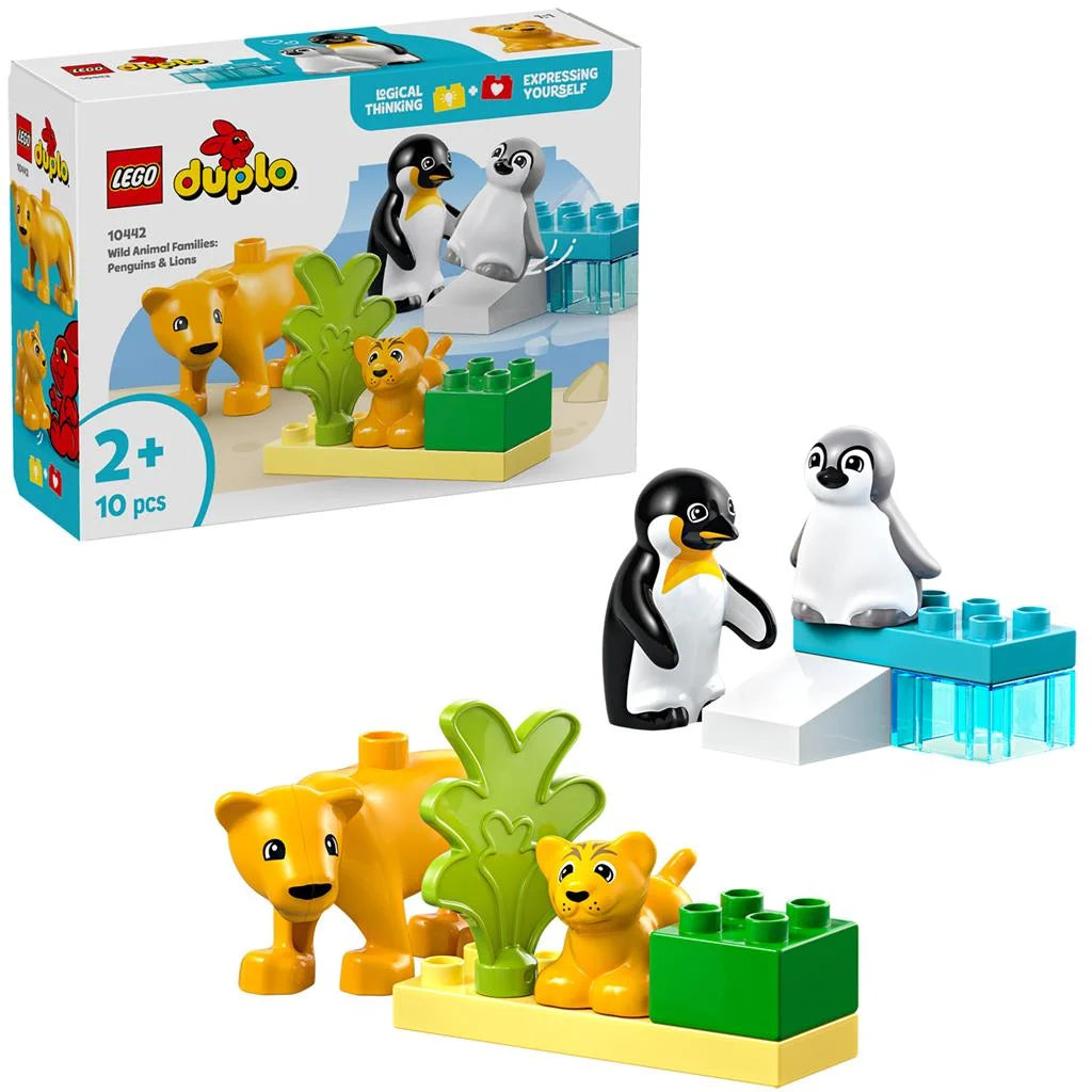 Lego 10442 Duplo Animali Selvatici Pinguini e Leoni