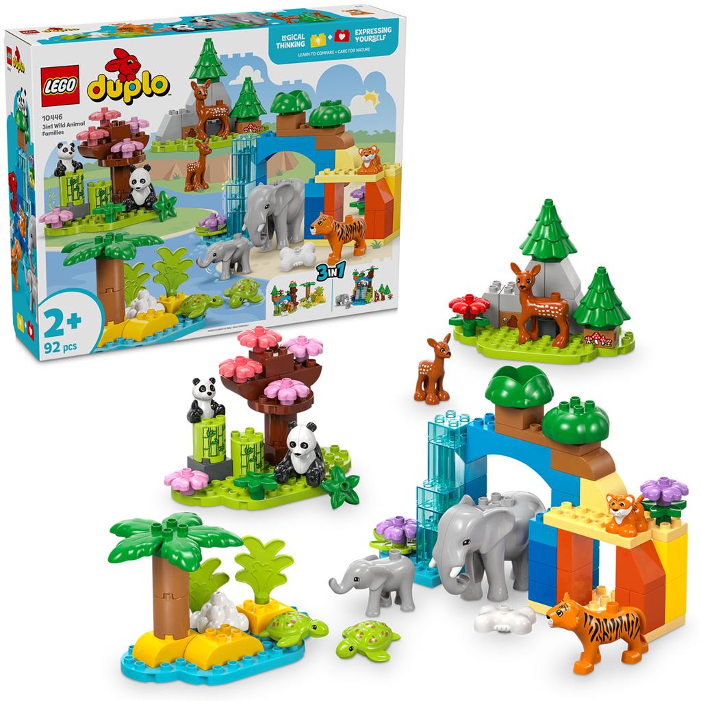 Lego 10446 Duplo Town 3in1 Famiglie Animali Selvatici