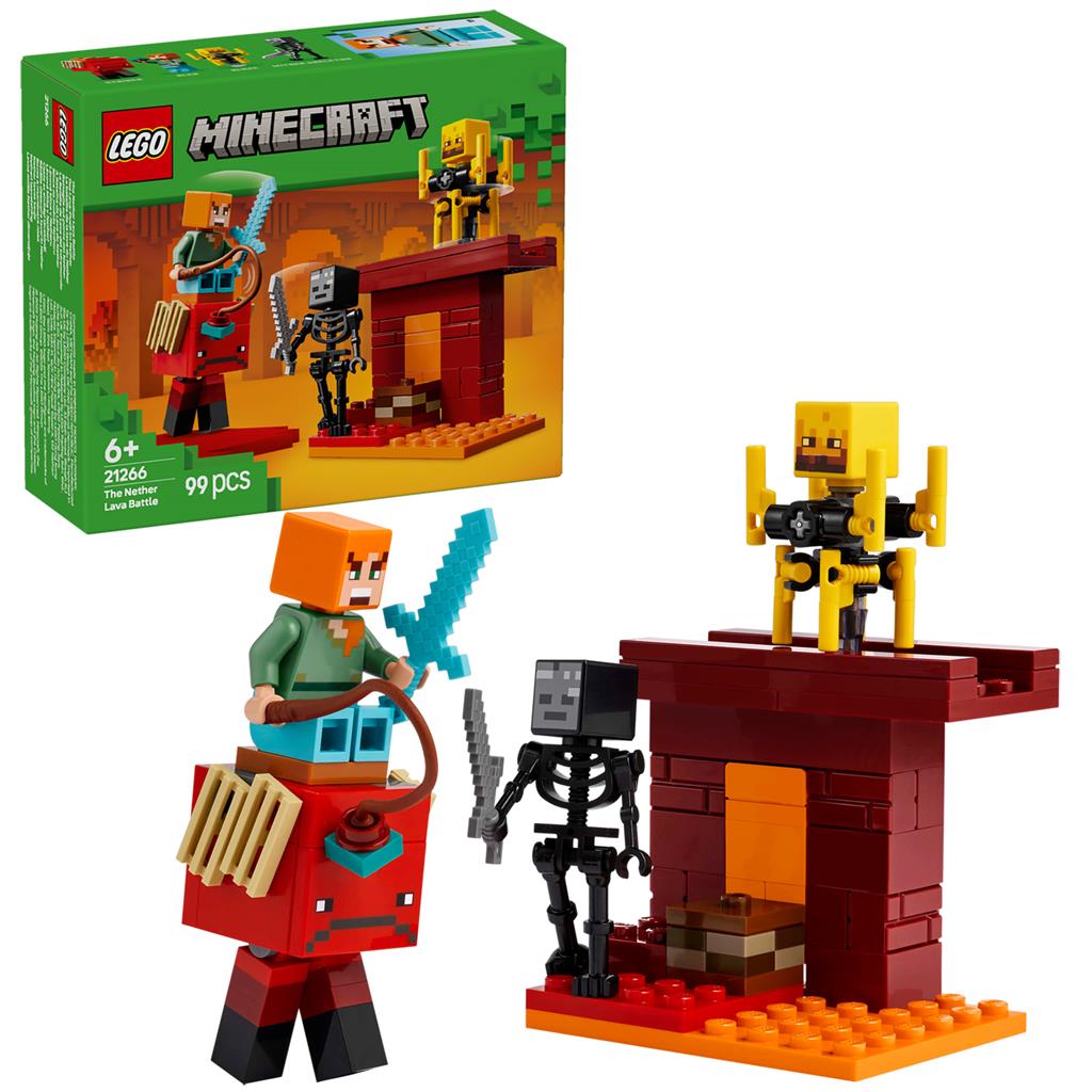 Lego 21266 Minecraft The Lava Battle In The Nether