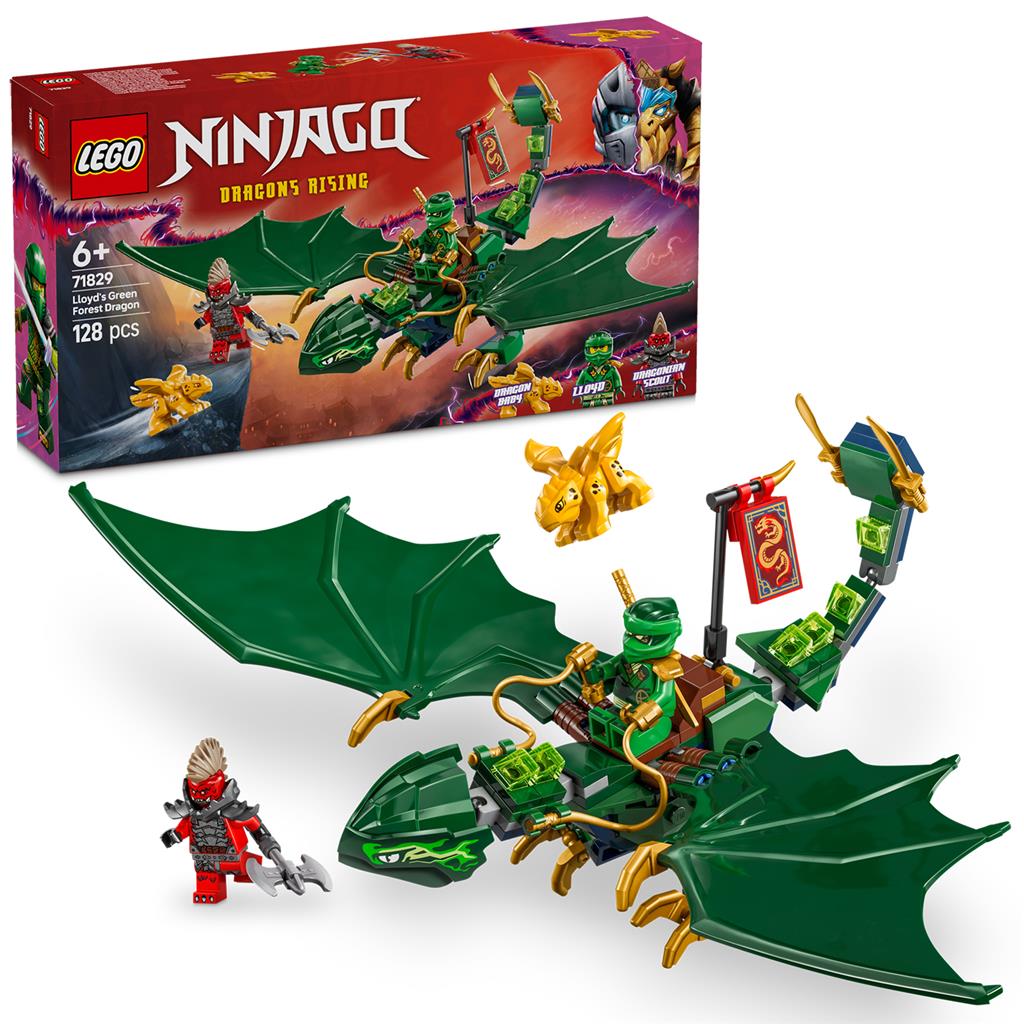 Lego 71829 Ninjago Il drago verde della foresta di Lloyd