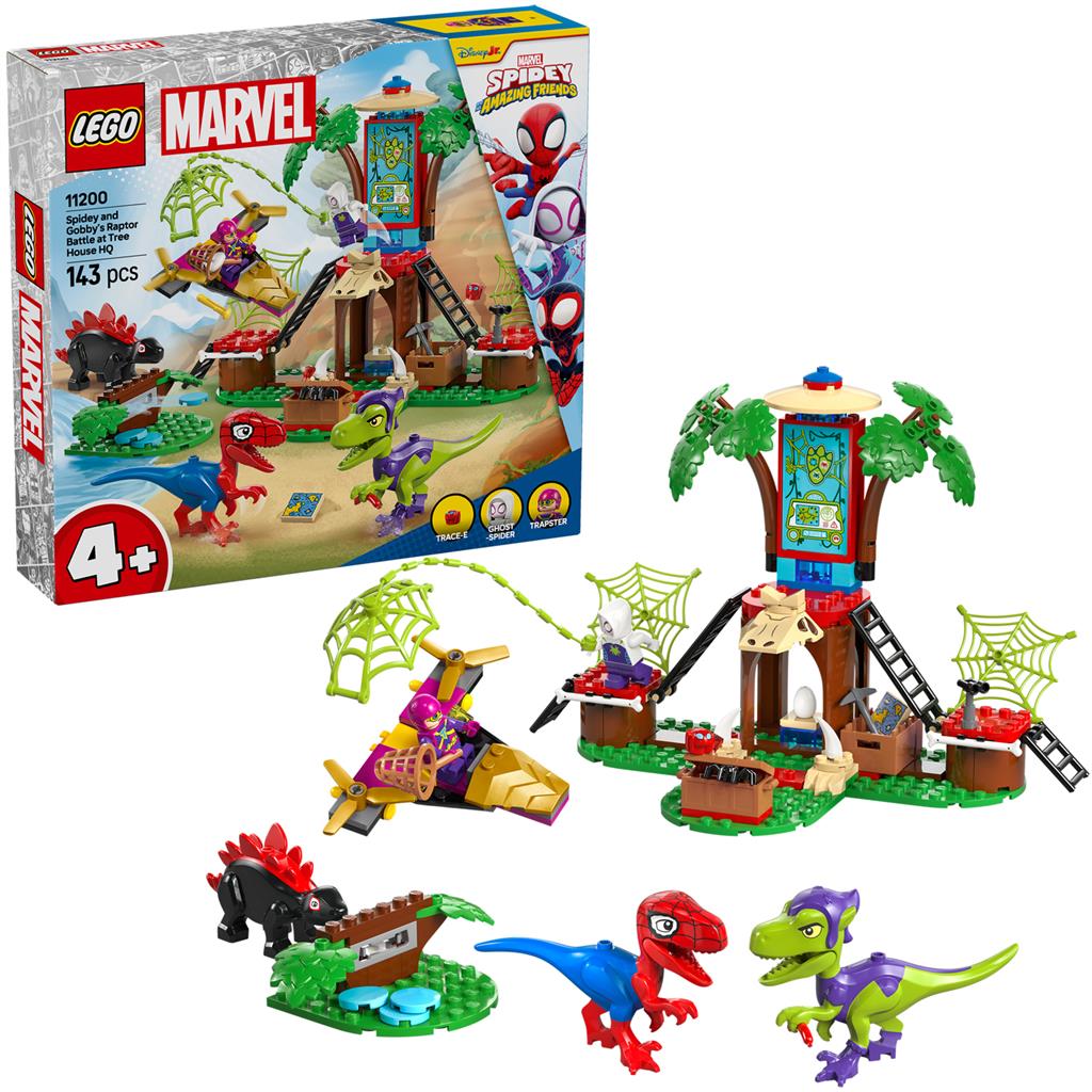 Lego 11200 Spidey And Gobby Raptor Battle Treehouse