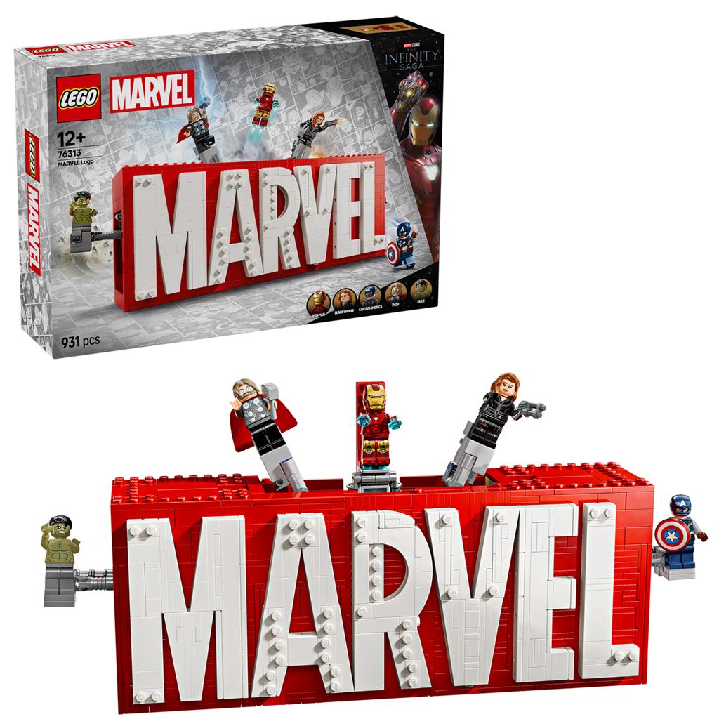 Lego® 76313 Super Heroes Marvel Logo And Minifigures