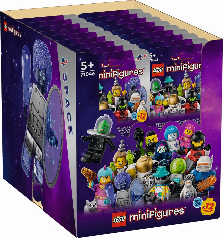 Lego® 71046 Minifigures Serie 26 Space Disp (scatola con 36 minifigure)