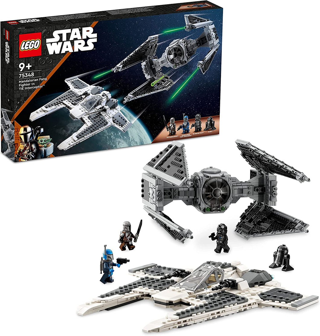 LEGO 75348 Star Wars Mandalorian Fang Fighter vs. TIE Interceptor - Bricks4fun