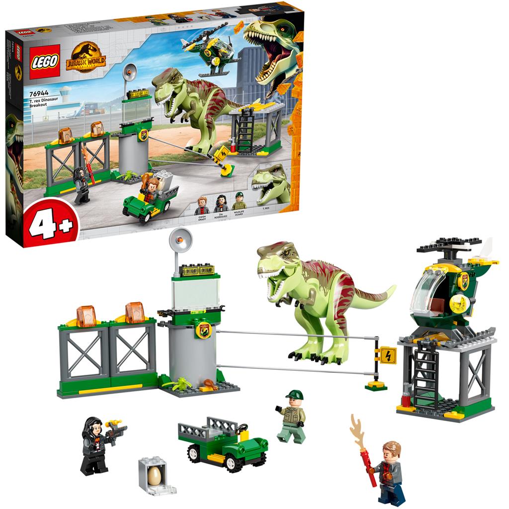 LEGO 76944 Jurassic World T. rex dinosaurus ontsnapping - Bricks4fun