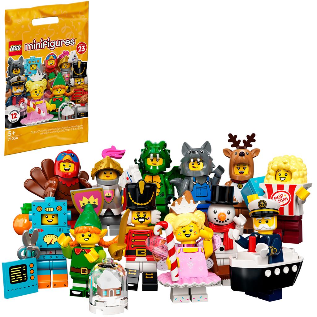 LEGO 71034 Minifiguren Series 23 | complete set 12 stuks | verpakking geopend - Bricks4fun