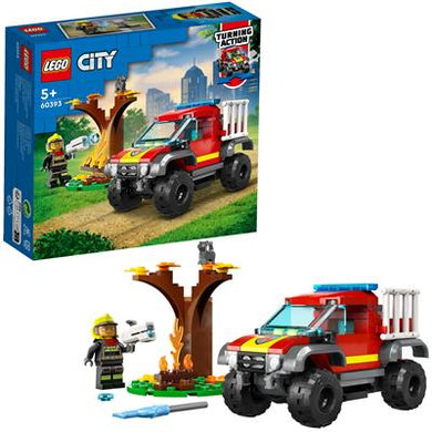 LEGO 60393 City 4x4 Brandweertruck Redding - Bricks4fun